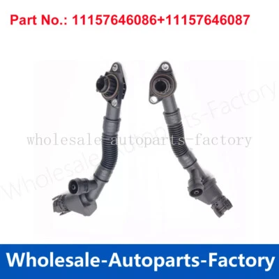 Juego de 2 mangueras de ventilación del cárter L+R para BMW 550i 650i 750i 750Li B7 X5 X6 N63 Foto 1 de 4