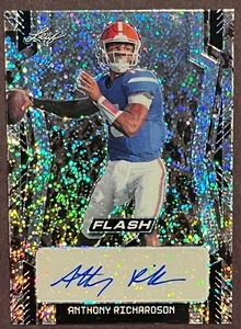 Anthony Richardson RC 2022 Leaf Flash Rookie Auto Leopard Sparkle BA-AR1 #5/5 - Bild 1 von 2