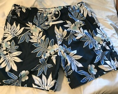 Bañador Meronas Hombre Talla XX-GRANDE Estampado Hawaiano Azul Hibisco Foto 1 de 4