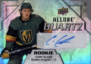 2019-20 Upper Deck Allure Quartz Rookie Auto #AQRCG Cody Glass - NM-MT