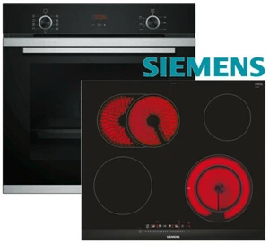 Siemens Herd Set Einbau Autark Backofen Umluft + Glaskeramik Kochfeld 60 Herdset - Bild 1 von 8