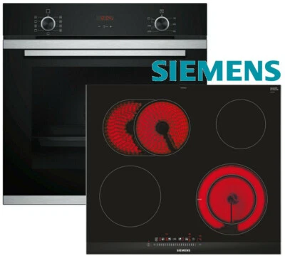 Siemens Herd Set Einbau Autark Backofen Umluft + Glaskeramik Kochfeld 60 Herdset - Bild 1 von 4