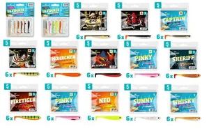 Lieblingsköder 5cm alle Farben 6 Stück Möhrchen Sheriff Firetiger Barsch Forelle - Picture 1 of 15