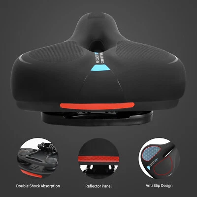 Cojín de aire extra para bicicleta bicicleta Gel Cruiser asiento de sillín confort ancho trasero grande Foto 1 de 4