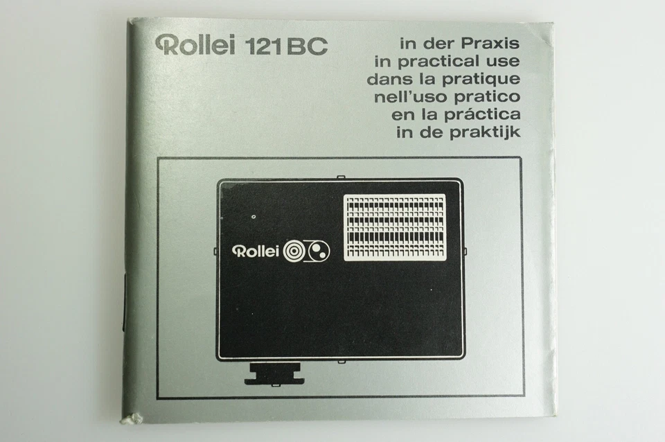 Rollei 121 BC Blitz-Anleitung 1974, 80 S. f. Sammler multilingual: D/E/F/I/Es/NL - Image 1 of 1