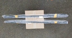 Mercedes W124 S124 TE Estate Genuine Roof Rack Cross Bars 12418400218 New Black - Picture 1 of 5