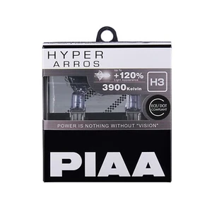 PIAA HYPER ARROS 3900K HALOGEN BULBS Up to +120% More light (H3)(HE-907) - Picture 1 of 6
