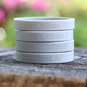 400 pulseras de silicona personalizadas TU color, texto e imagen - Imagen 1 de 2