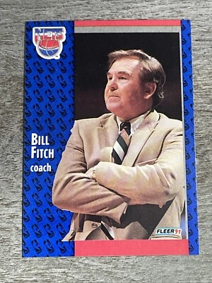 Bill Fitch 1991-92 Fleer Nets #132   *L56* - Image 1 of 2