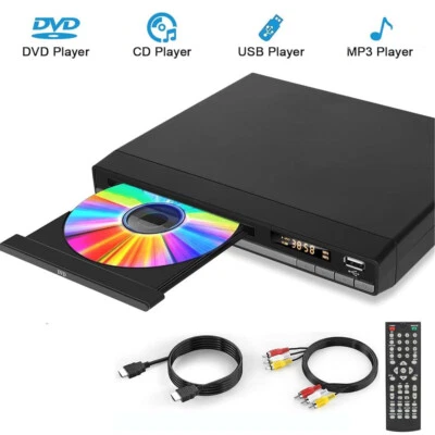 CD DVD Player mit HDMI USB AV Anschluss mit Fernbedienung für TV Player - Bild 1 von 4