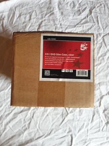 50 CD DVD Leerhüllen Schutzhülle Slim 5,2 mm Clear - Bild 1 von 2