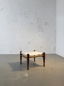 1950 KAARE KLINT SAFARI STOOL TABOURET MODERNISTE Dansk Scandinave Arne Jacobsen - Picture 1 of 7
