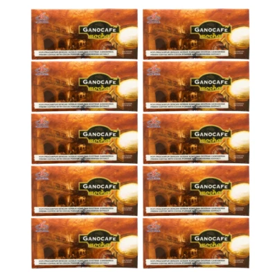 Café Gano Café Mocha con Extracto de Ganoderma Lucidum (28g x 15 sobres) - Caja de 10 Foto 1 de 4