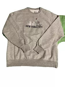 Sudadera Pullover De Colección FoTL NYC Nueva York Gris Mediano 911 Torres Gemelas Bordada - Imagen 1 de 7