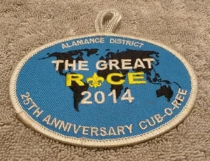 2014 BSA Patch Alamance District ~ The Great Race 25th Anniversary Cub-O-Ree ~ A - Bild 1 von 10