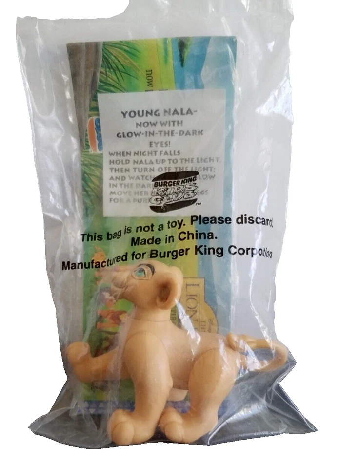Disney Lion King Young Nala 1994 Figure Burger King Meal Toy New Sealed - Image 1 of 1