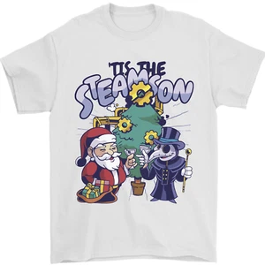 Camiseta Steamson Steampunk Navidad Papá Noel Hombre 100% Algodón - Imagen 1 de 14