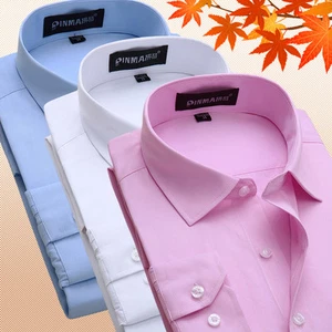 Camisas de vestir para hombre informales de negocios de lujo mangas largas formales Camisas Prendas para el torso - Imagen 1 de 11