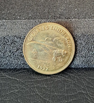 Münzen Medaillen Shell Charles Lindbergh  1927 - Bild 1 von 2