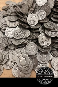 $5 Face ROLL 1932-1964 Washington Silver Quarters~Silver At New 👆-PDS Mintarks - Picture 1 of 3