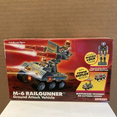 Figura de acción de colección M-6 Railgunner Starcom 1987 Coleco vehículo NUEVO SELLADO Foto 1 de 4