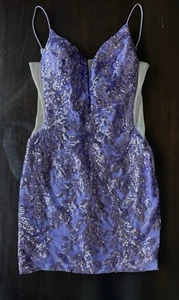Amarra 88033 Abschlussball Homecoming Pailletten Cocktail Gr. 00 lila flieder Kleid - Bild 1 von 10