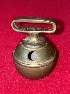 Grelot ancien en bronze – 3 cm – harnais cheval / attelage XIXe début XXe - Photo 1/4