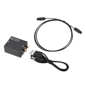 Digitaler Toslink SPDIF-Koax-zu-Analog-Cinch-Audioadapter Mit Optischem - Bild 1 von 5