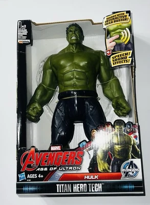 Nueva figura parlante Marvel Titan Hero Tech The Hulk Avengers Age of Ultron O Foto 1 de 2