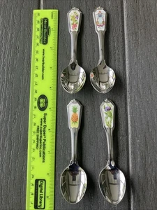 1985 Vintage Stainless Steel Avon Hospitality Set of 4 Collector’s Spoons New - Picture 1 of 24