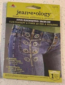 Jean e ology Stud Rhinestone Iron on NIB Different Kinds, lot Of 12 Decal Bedazz - Bild 1 von 9