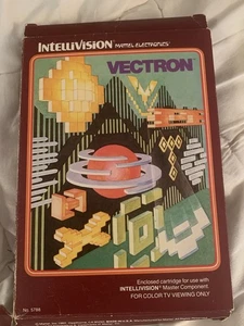 Vectron (Intellivision, 1982) Vintage Videospiel Vintage Game Box Overlay und Handbuch - Bild 1 von 6