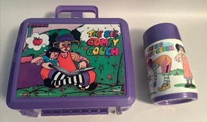 Vintage 1996 The Big Comfy Couch purple lunchbox Thermos set Aladdin RARE HTF - Picture 1 of 21