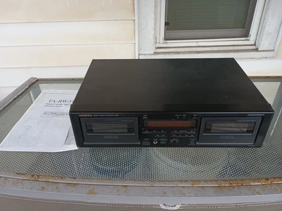Onkyo TA-RW313 Estéreo Doble Cassette Cinta Deck Grabadora Doblaje de Alta Velocidad Foto 1 de 4