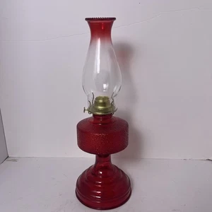 Vintage Early American Lamp "HOMESTEADER" Red Oil Lamp - NIB - Picture 1 of 16