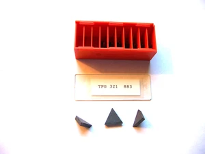 New 10 Pcs - TPG 321  Grade 883  Carboloy Inserts - Picture 1 of 2