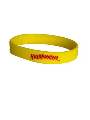 Pulsera de goma amarilla Hulk Hogan Hulkamania Foto 1 de 2