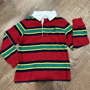 Polo Ralph Lauren ragazzo a righe manica lunga rugby maglia 5 - Foto 1 di 5