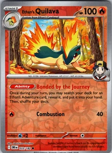 Ethan’s Quilava Reverse Holo 033/182 SV10: Destined Rivals Common - NM - Picture 1 of 2