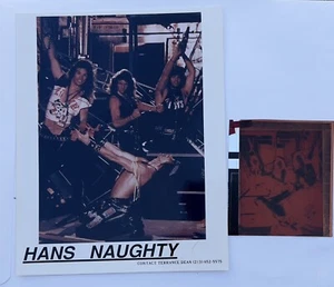 Photo with Negative Music Press Kit HANS NAUGHTY Rock Band 8” X 10” - Picture 1 of 9