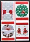Charley Harper Christmas Holiday Cards 5x7 Cardinals Modernist MCM Birds Set