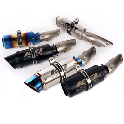 For Suzuki GSXR1000 2012-2025 Exhaust Tips 51mm Muffler Pipe Reserve Catalyst - Image 1 of 4