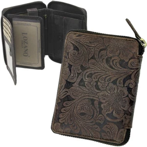 LOZANO floral Damen Geldbörse Brieftasche Reißverschluss blumen Geldbeutel blume - Bild 1 von 11