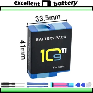 2000mah Rechargeable - Battery for GoPro Hero 9 / 10 / 11 Black - Foto 1 di 3