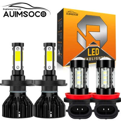 For Suzuki XL-7 2008-2009 4-SIDES LED Headlight High+Low & Fog Light Bulbs Kit - Изображение 1 из 4