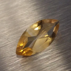 1.55 Carats, Natural Gem Loose Marquise Yellow Citrine 12.06x5.81x4.53 MM  - Picture 1 of 1