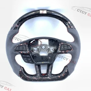 Custom Forged Carbon Fiber Steering Wheel For Ford Focus RS ST MK3 2015-2018 - Picture 1 of 7