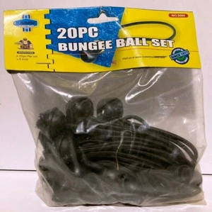 Cummins 20 Piece 6" Bungee Ball Set, Black, Cummins Industrial Tools, New - Picture 1 of 3