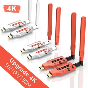 4K Wireless HDMI Extender Display Adapter 100m 150m Video Transmitter Receiver - Picture 1 of 17