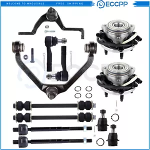 12Pcs Front Control Arm Ball Joint Tie Rod Sway Bar For 1995-2001 Ford Explorer - Picture 1 of 11